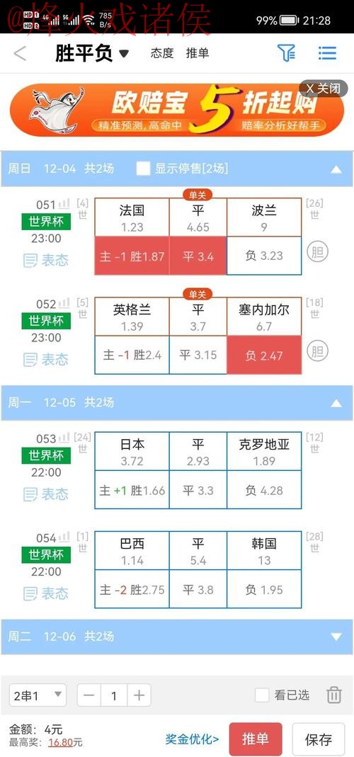 世界杯盘口推荐 世界杯盘口推荐